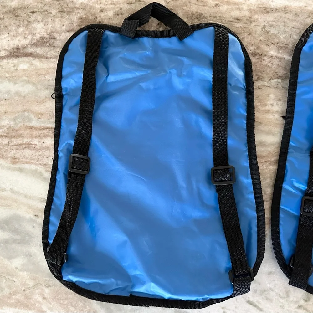 MLB Chicago Cubs Blue Reusable Small Backpack Bag Stadium Souvenir Set of 2